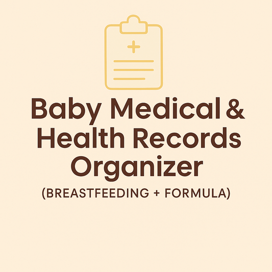 Baby Medical & Health Records Organizer